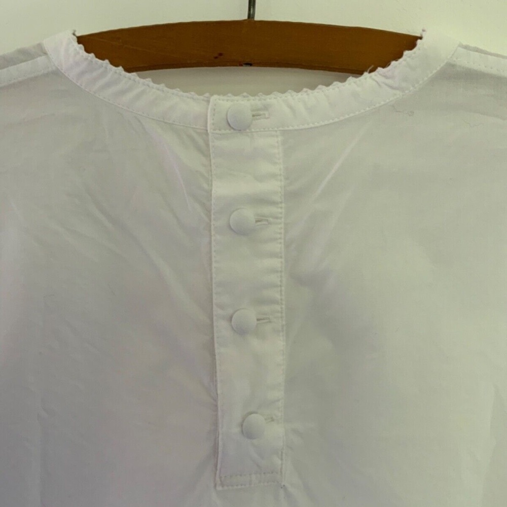 Chimala Long Sleeve White Cotton Top (L) - Picture 7 of 9